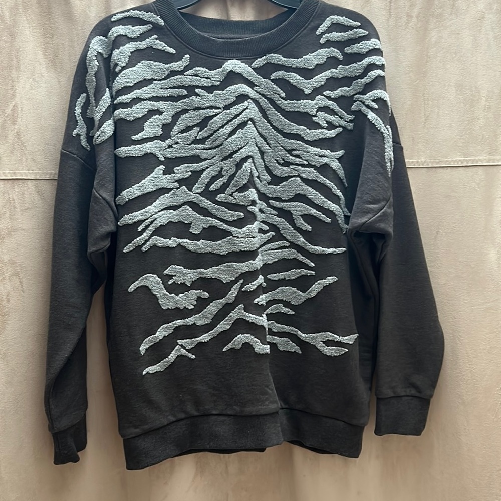 ALL SAINTS embroidered crew neck sweatshirt
